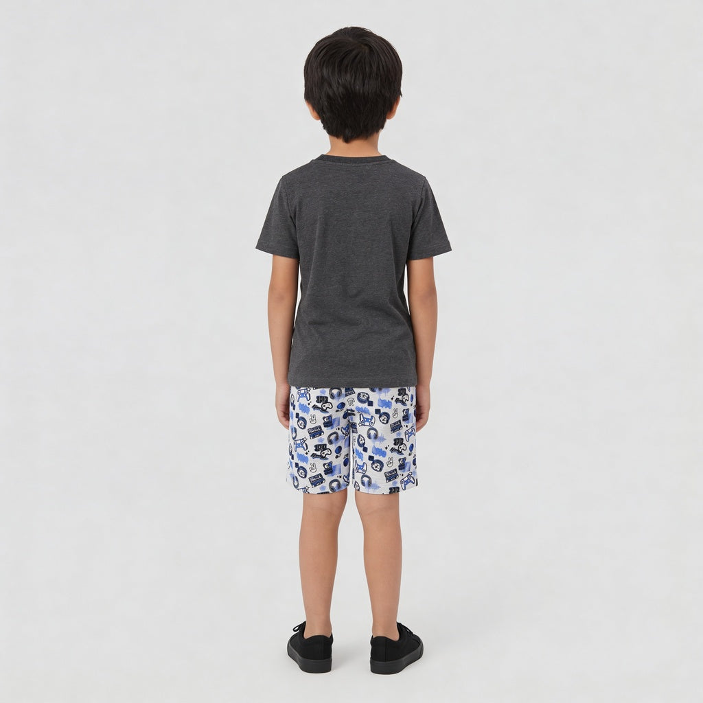 Boys Cotton T-Shirt with Shorts Sleepwear Sets