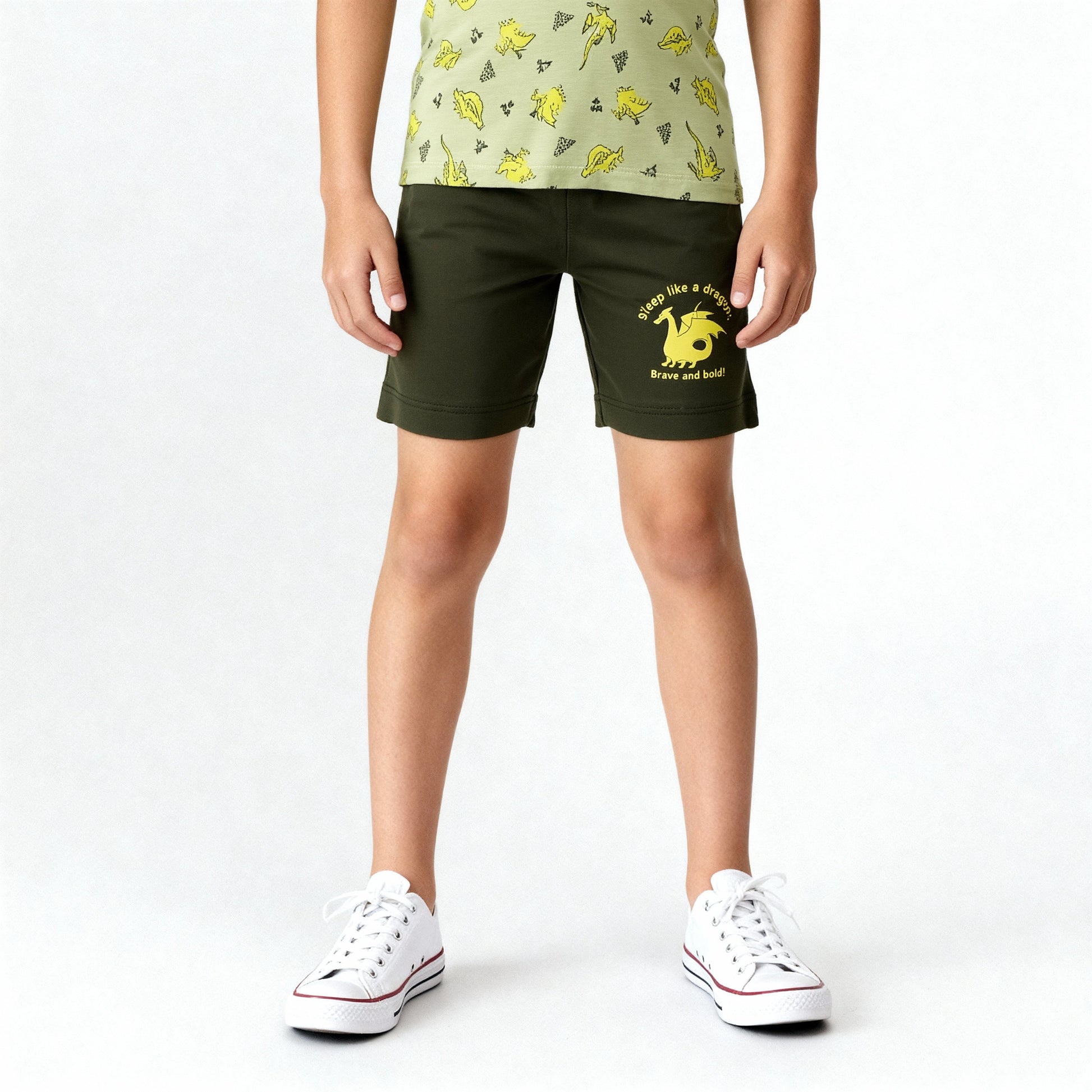 Boys Cotton Graphic T-Shirt with Track Pant Sleepwear Set