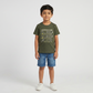 Boys Cotton Printed T-Shirt with Shorts Sleepwear Set