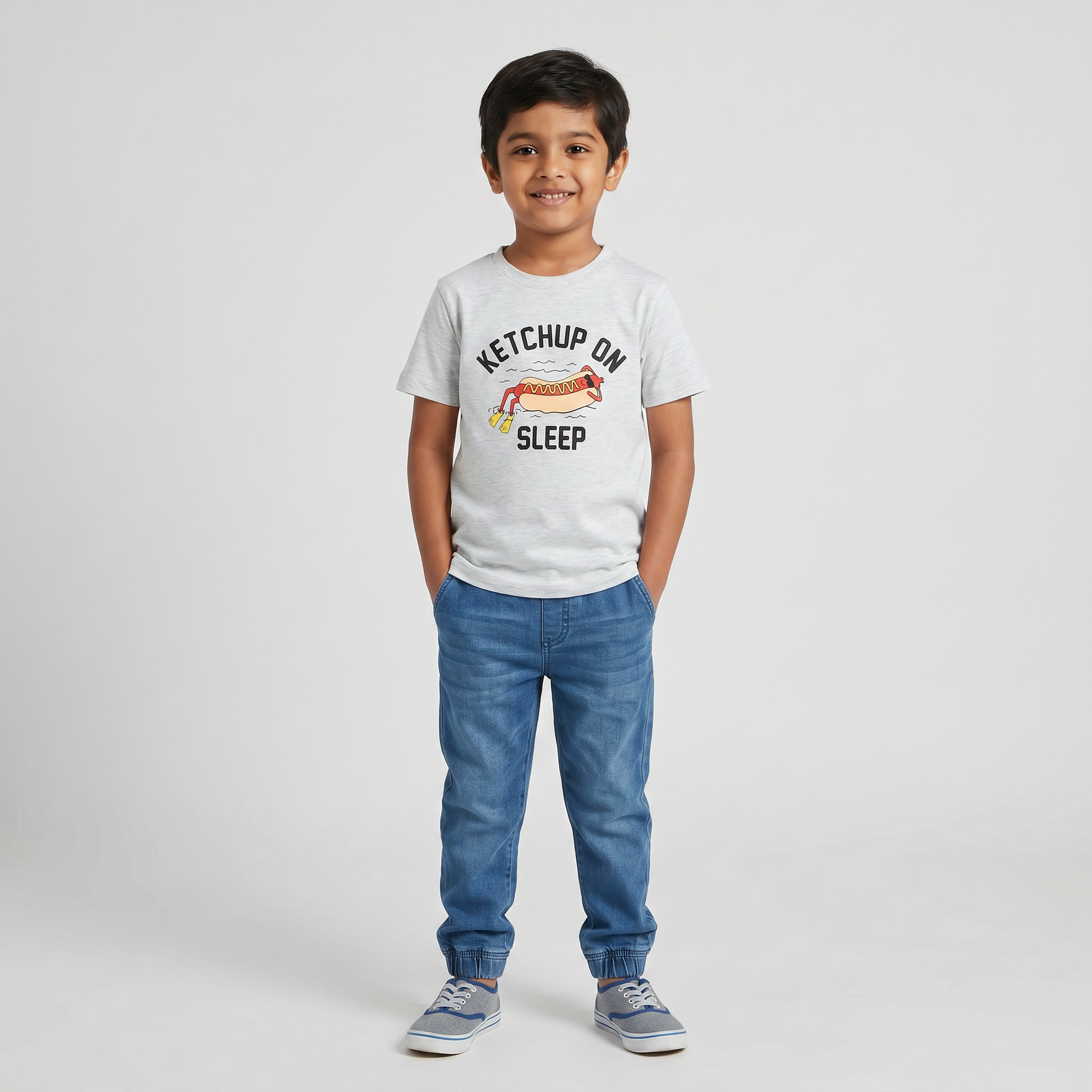 Boys Cotton Printed T-Shirt with Shorts Sleepwear Set
