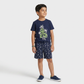 Boys Cotton Printed T-Shirt with Short Sleepwear Set
