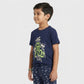 Boys Cotton Printed T-Shirt with Short Sleepwear Set