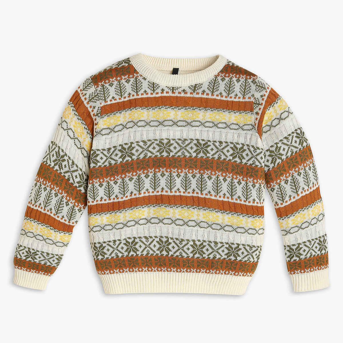 Boys Regular Fit Solid Sweater