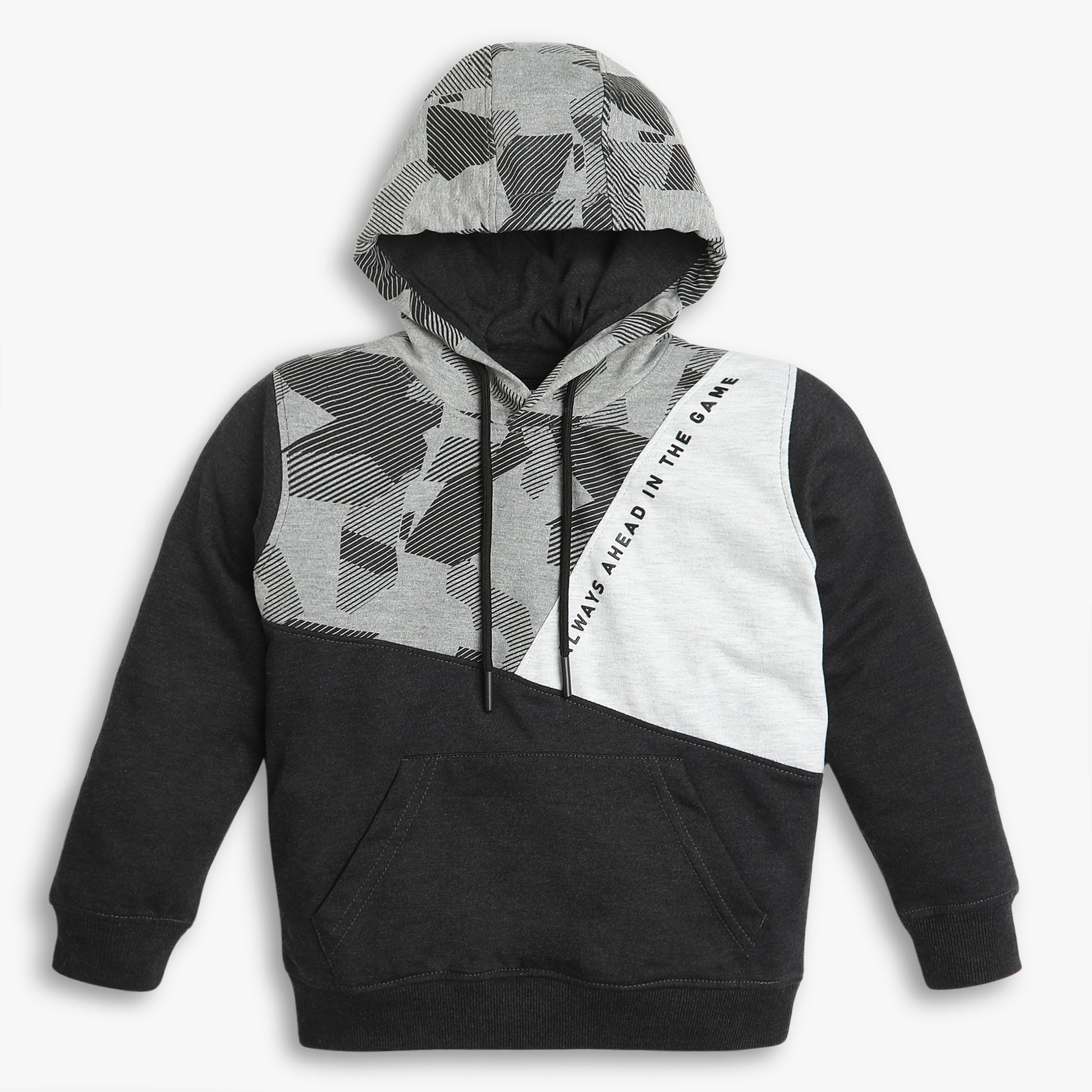 Boys Regular Fit Cut And Sew Sweat Tees