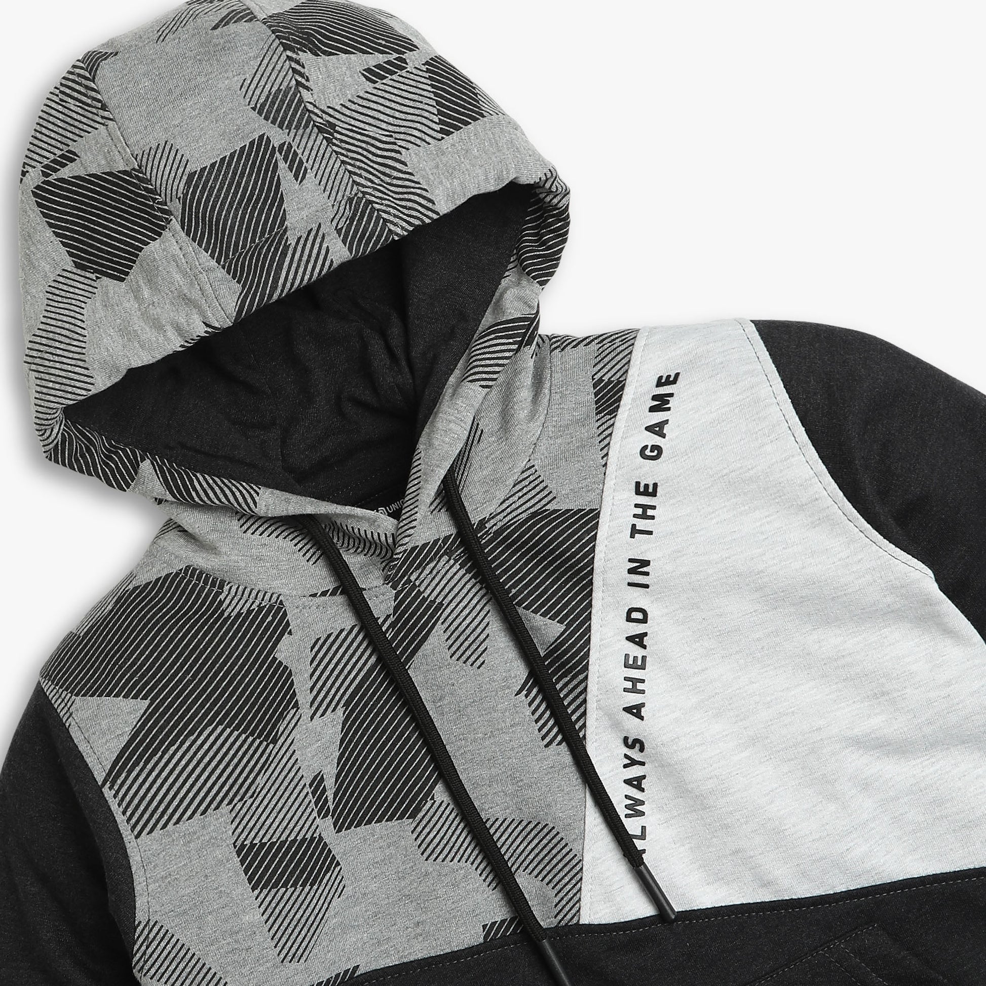 Boys Regular Fit Cut And Sew Sweat Tees