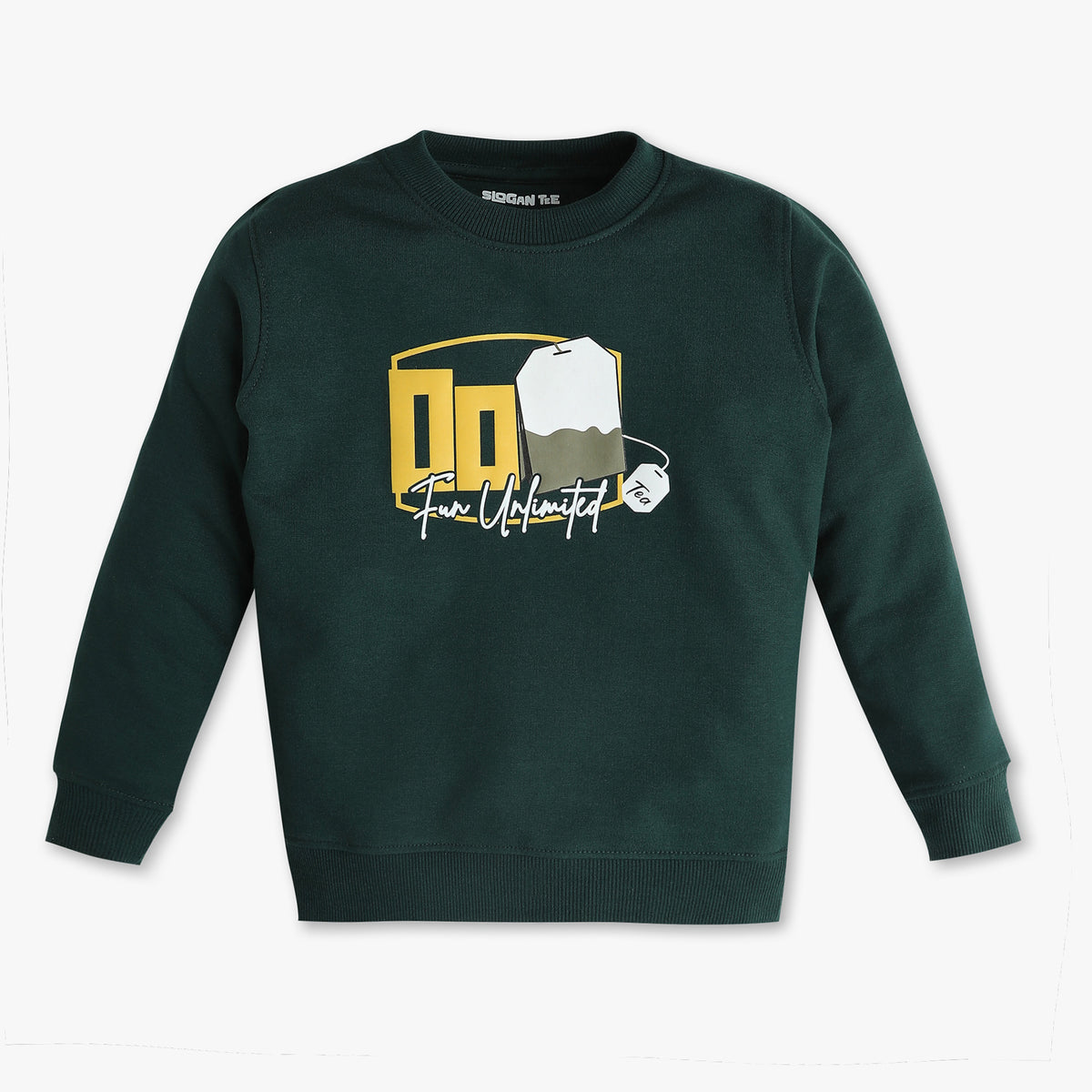 Boys Printed Crew Neck Slogan Sweat Tee