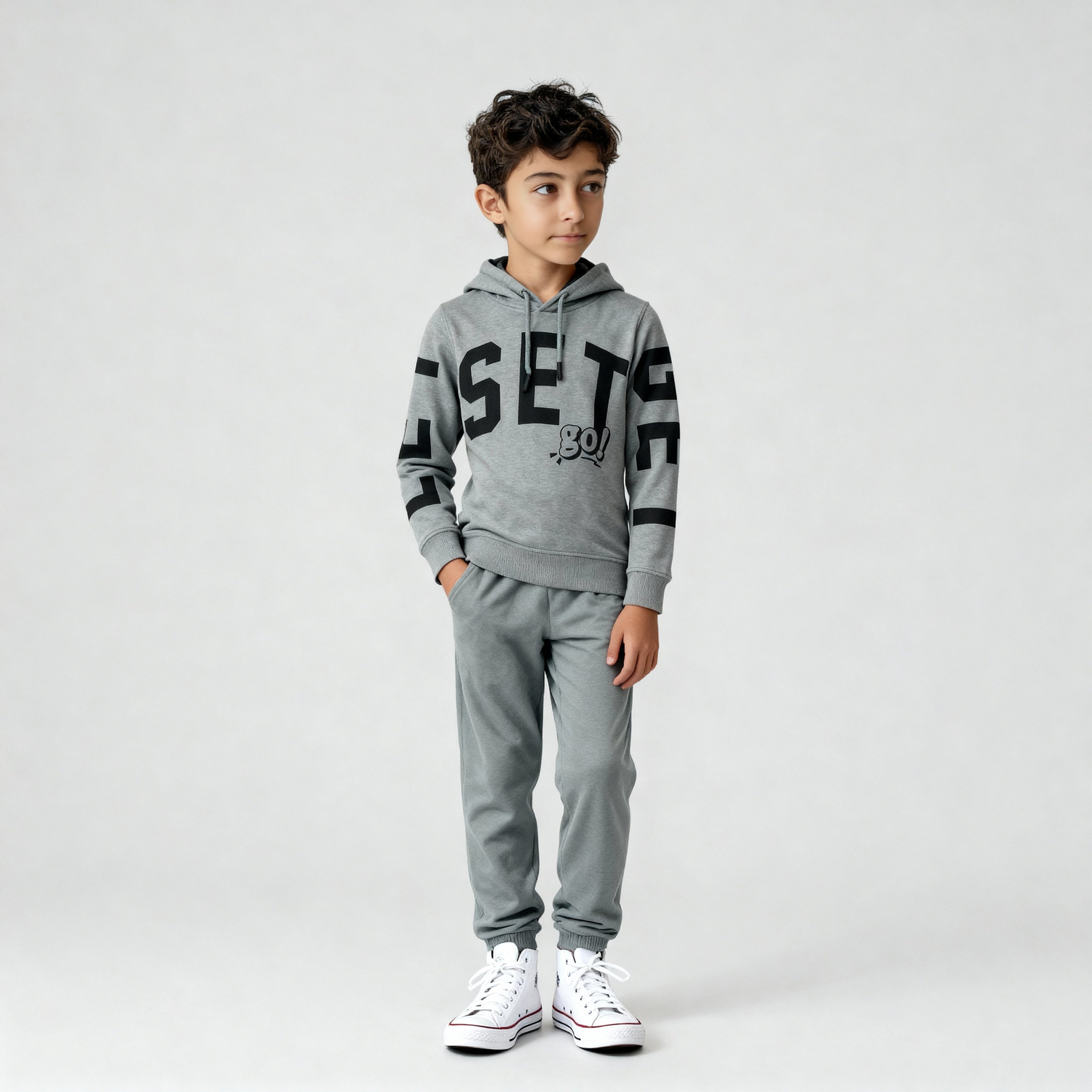 Boys Cotton Printed Pop Sweat Tee
