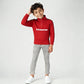 Boys Cotton High Neck Pop Sweat Tee