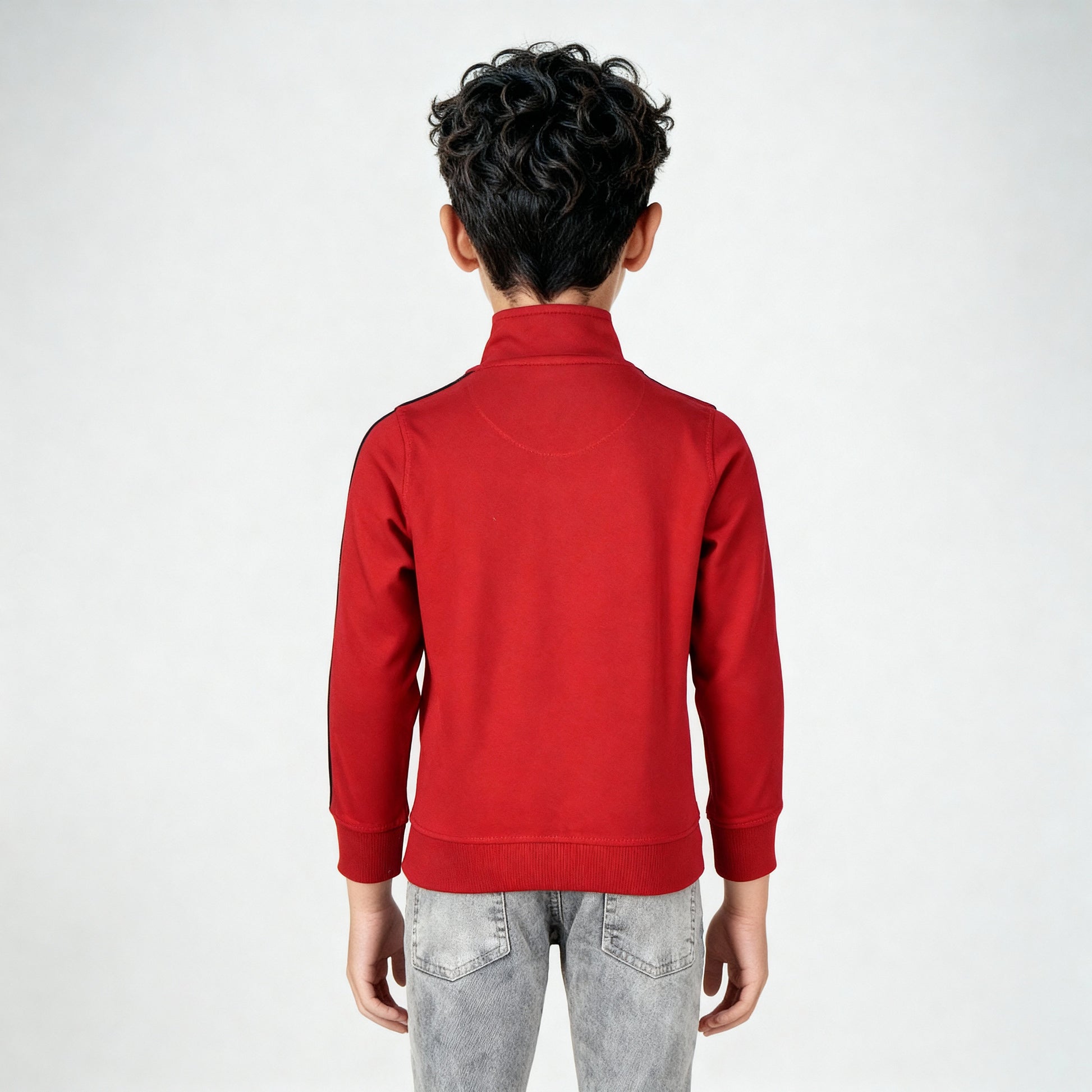 Boys Cotton High Neck Pop Sweat Tee