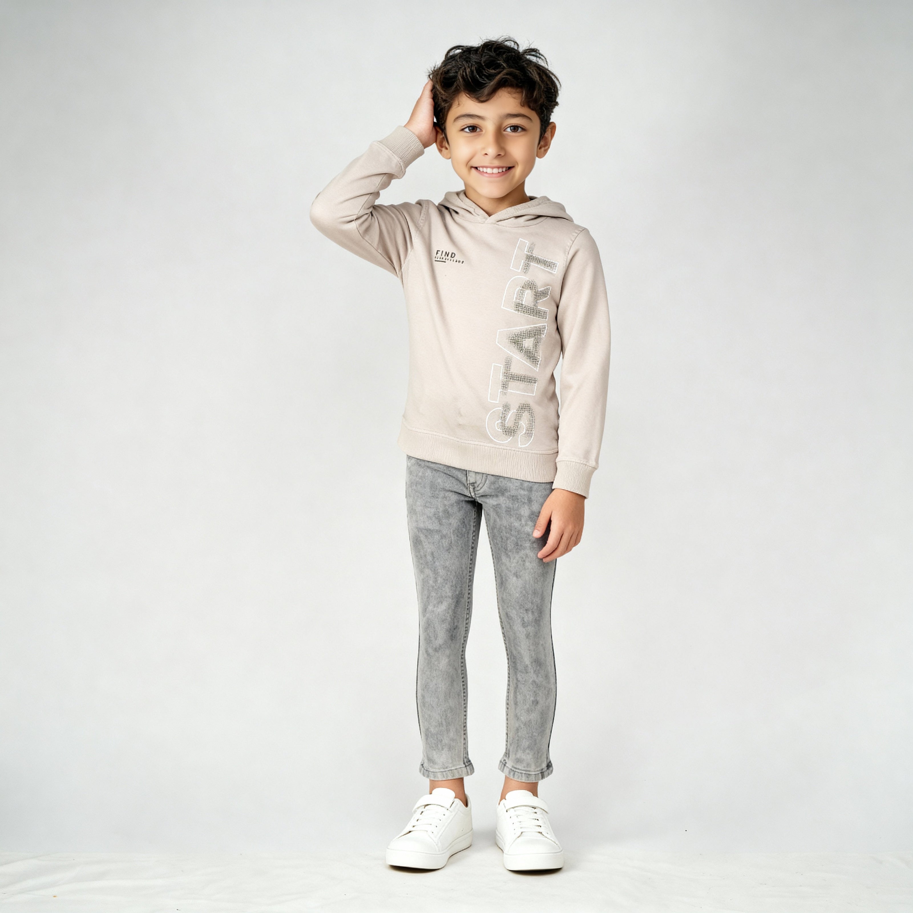Boys Cotton Printed Pop Sweat Tee