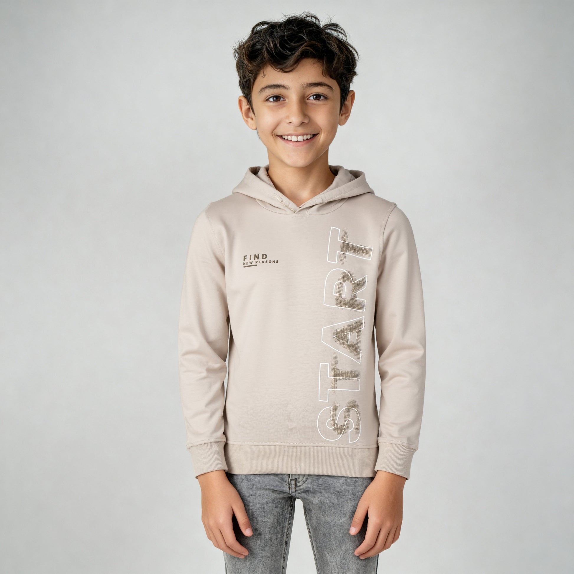 Boys Cotton Printed Pop Sweat Tee