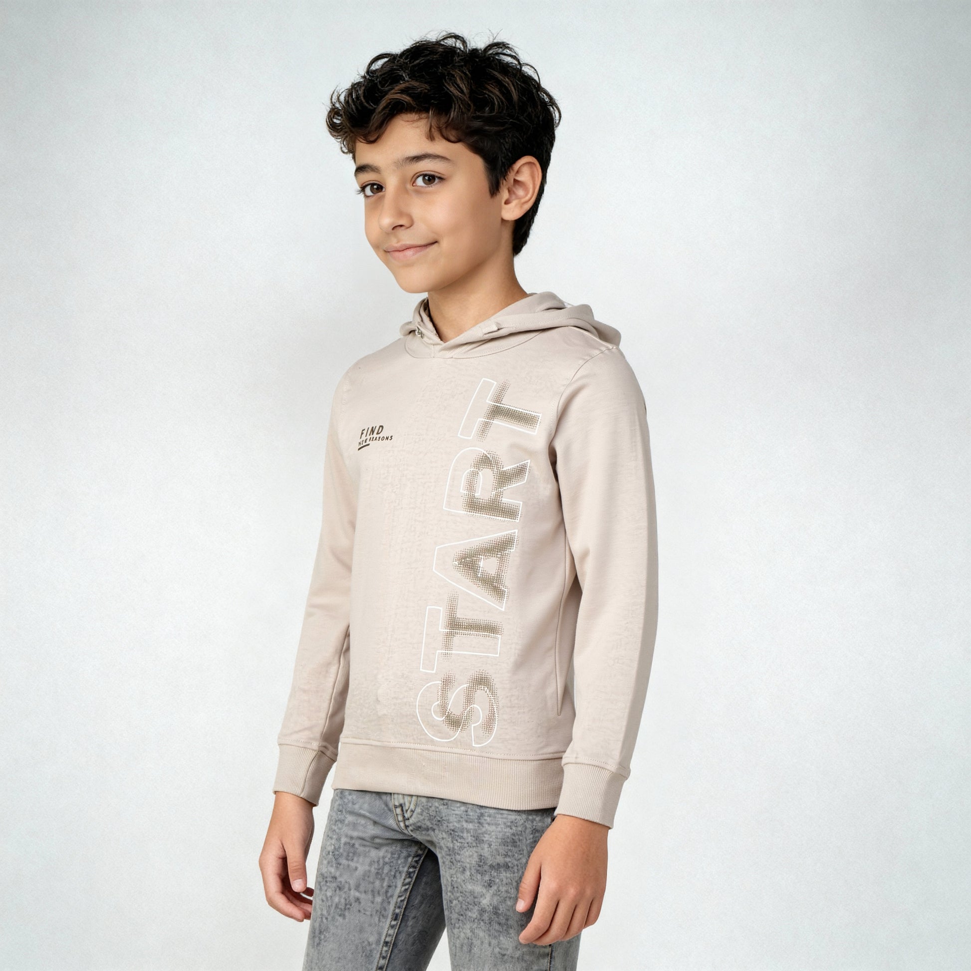Boys Cotton Printed Pop Sweat Tee