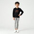 Boys Printed Crew Neck Slogan Sweat Tee