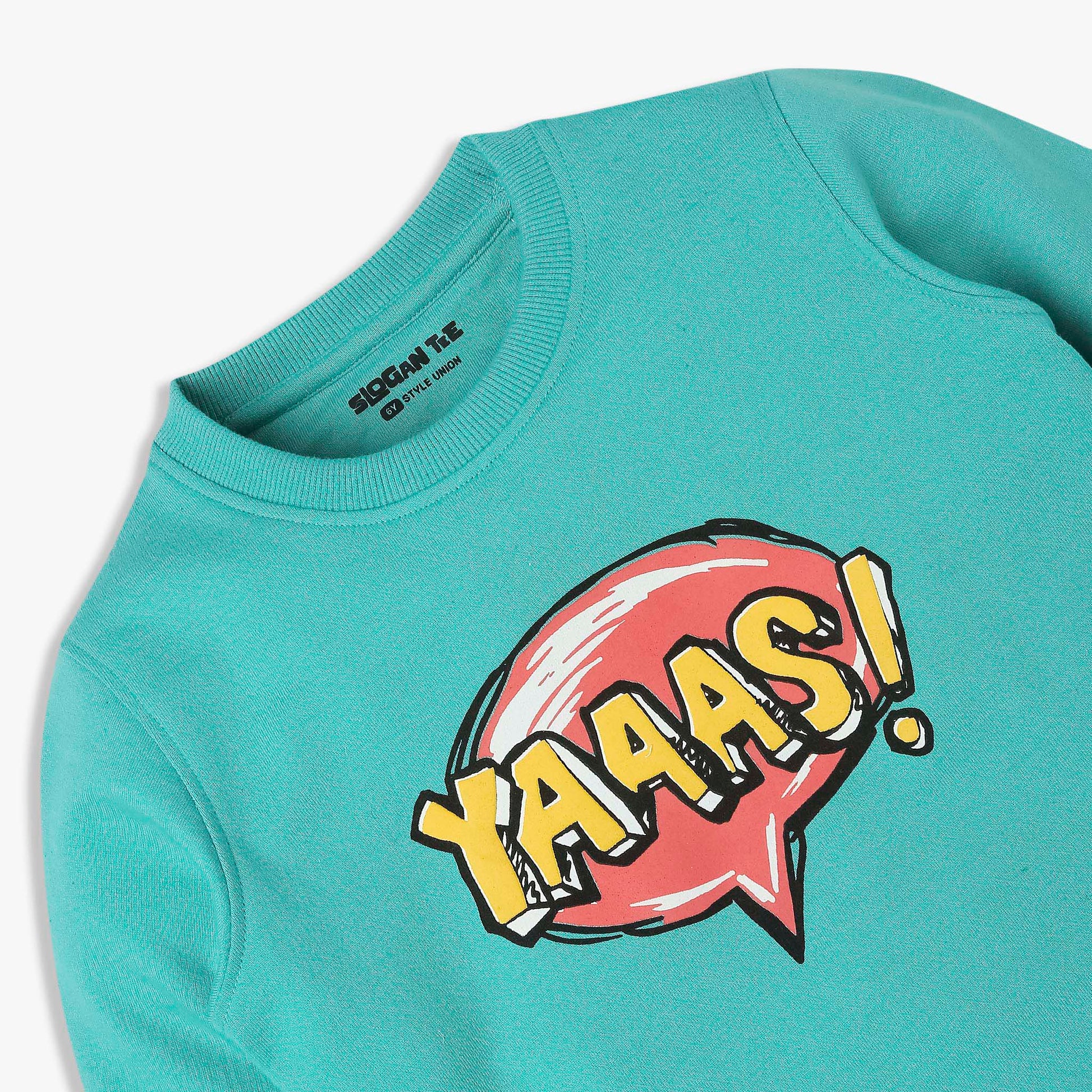 Boys Graphic Crew Neck Sweat Tee