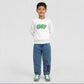Boys Printed Slogan Sweat Tee