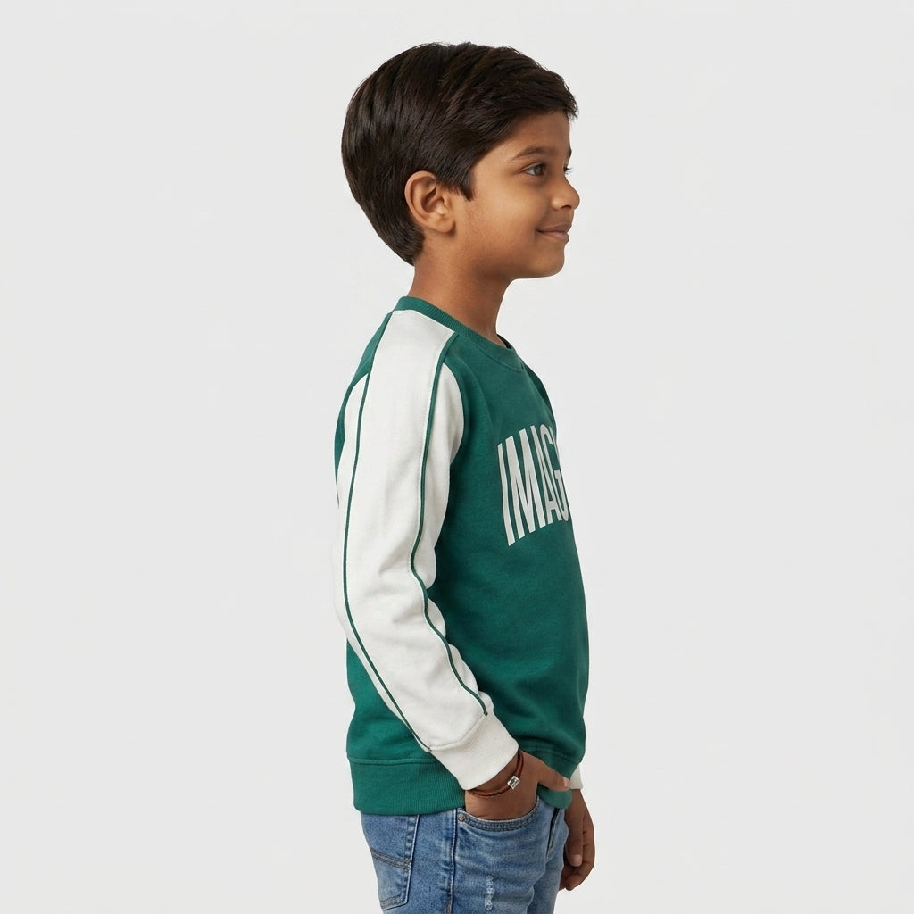 Boys Cotton Printed Sweat Tee
