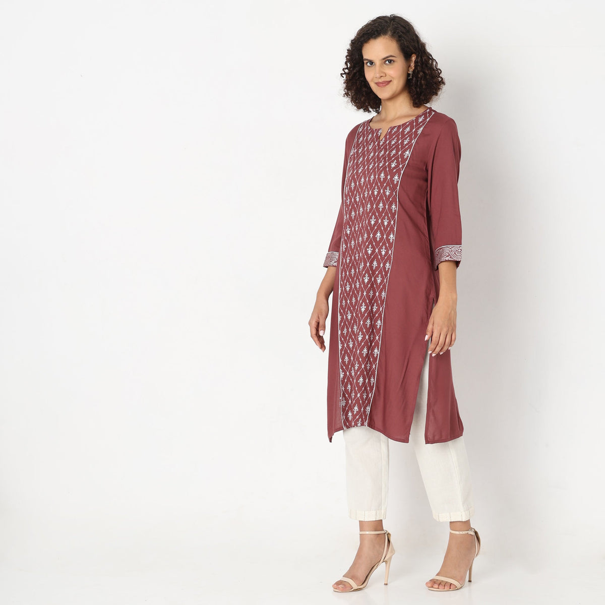 Straight Fit Printed Kurta