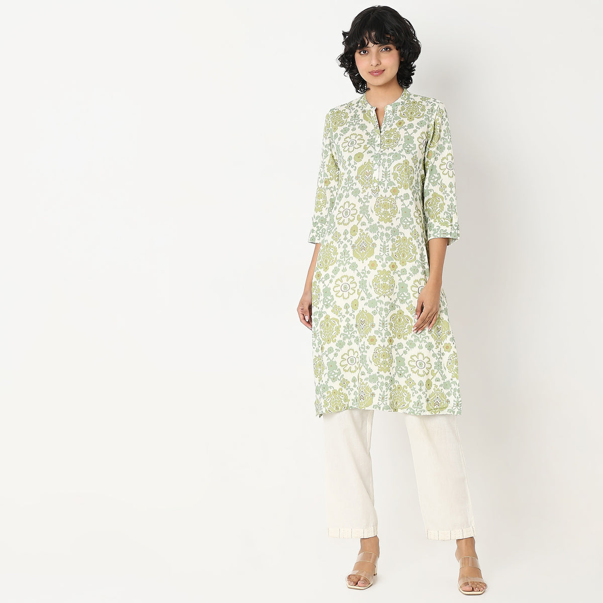 Straight Fit Printed Kurta