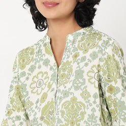 Straight Fit Printed Kurta