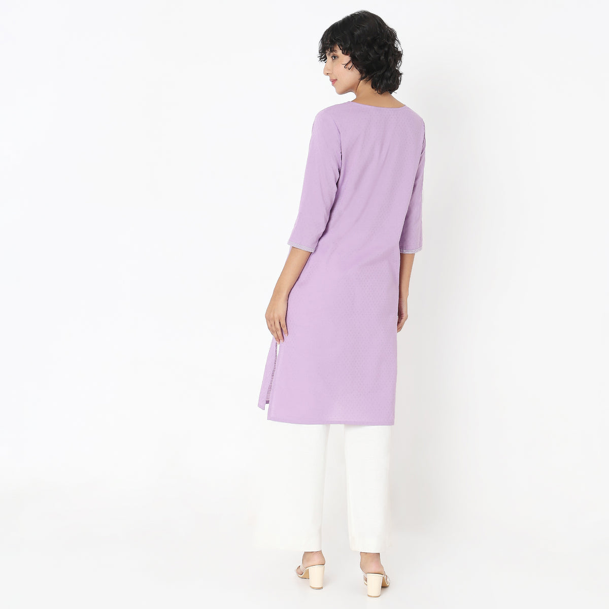 Straight Fit Solid Kurta