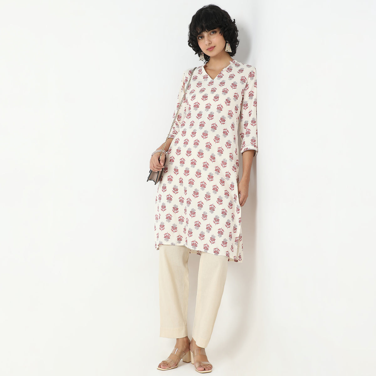 Straight Fit Printed Kurta