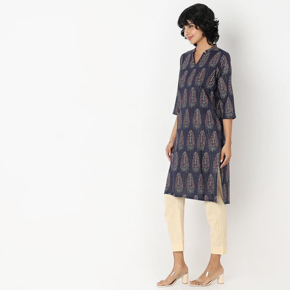 Straight Fit Printed Kurta