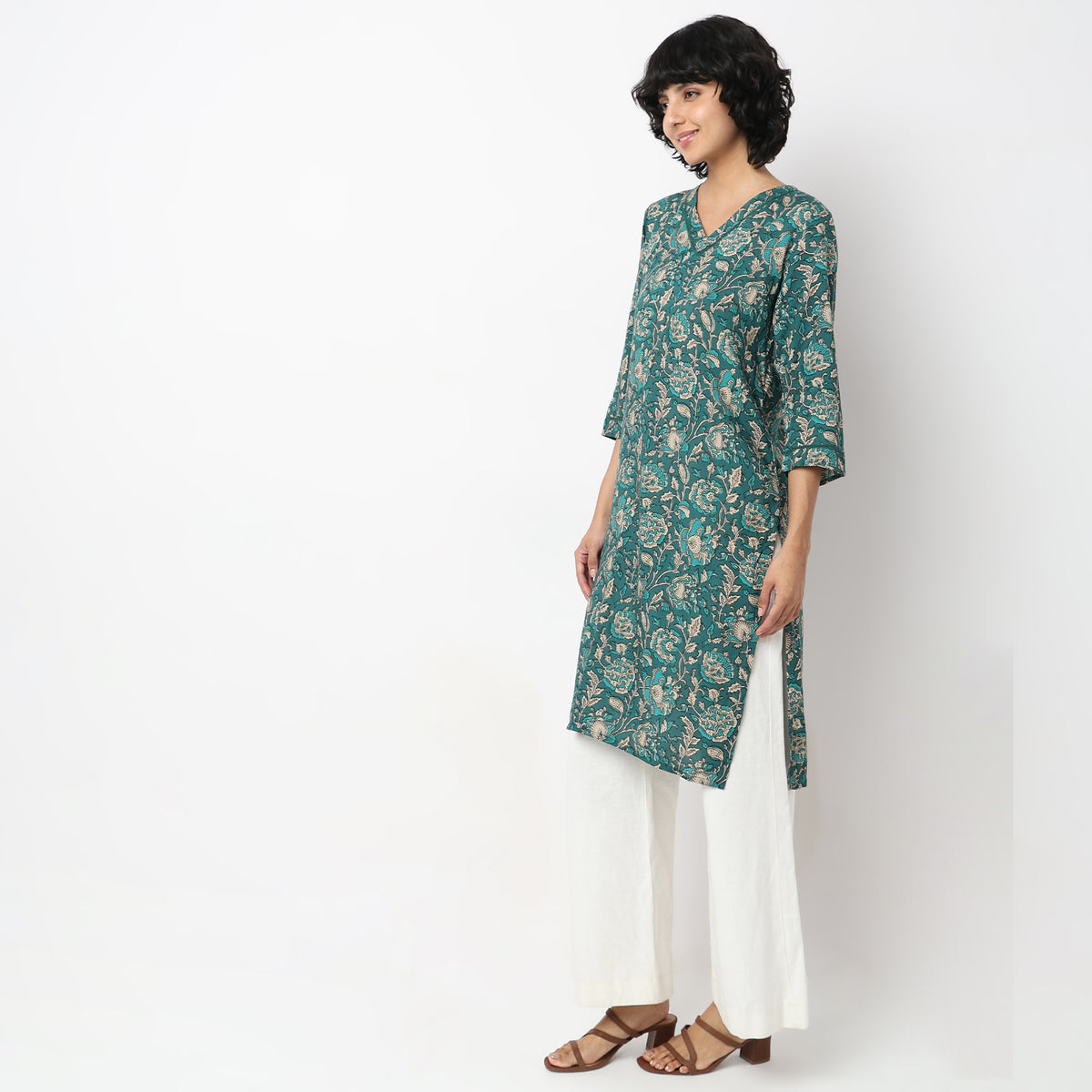 Straight Fit Printed Kurta