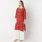 Straight Fit Printed Kurta