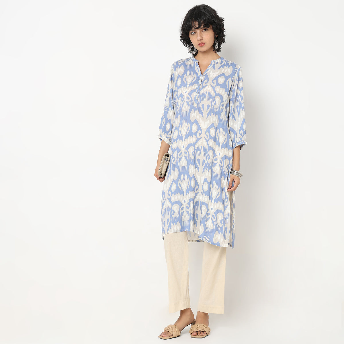 Straight Fit Printed Kurta