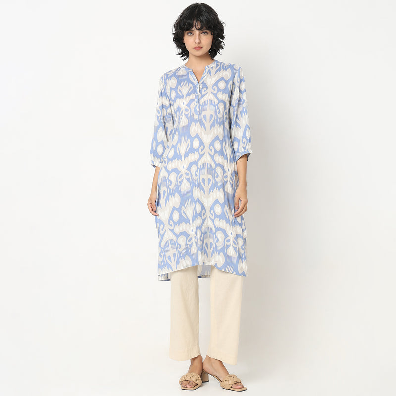 Straight Fit Printed Kurta