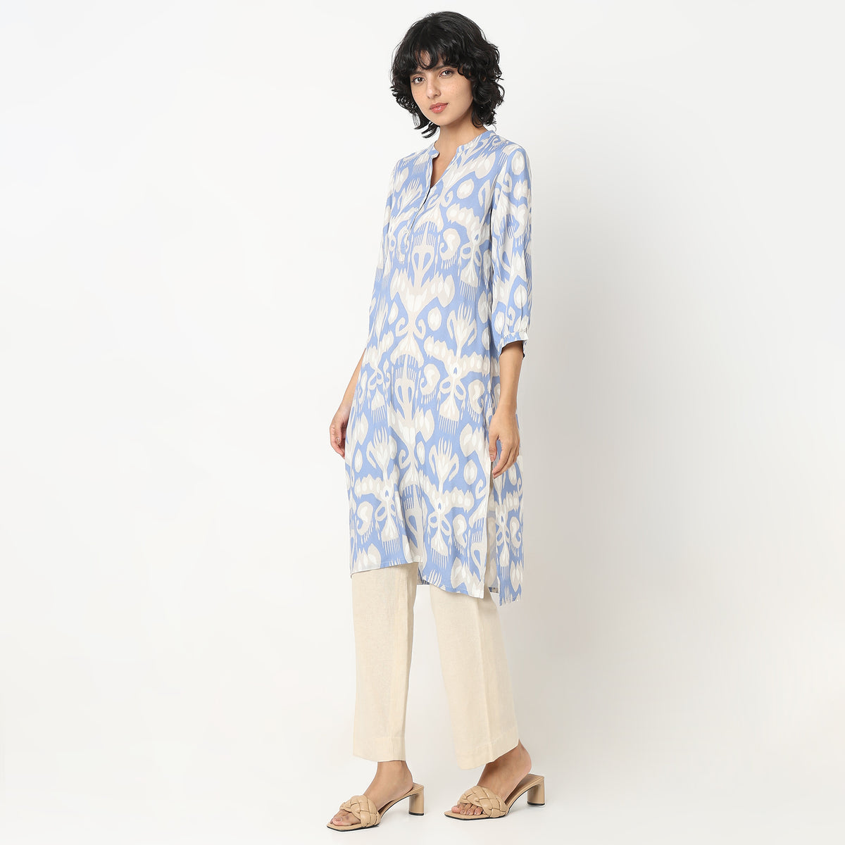 Straight Fit Printed Kurta