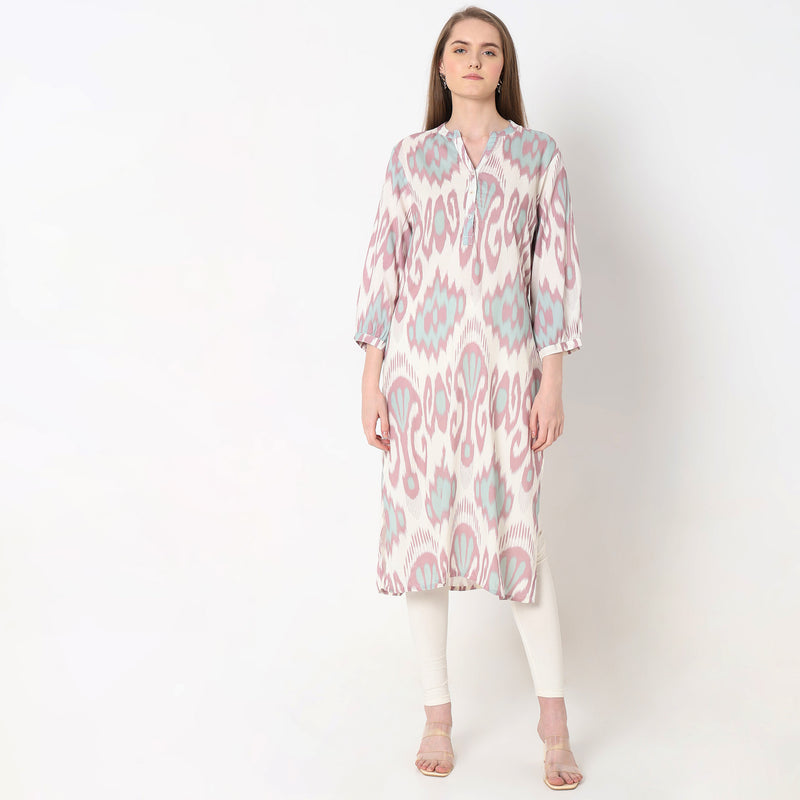 Straight Fit Printed Kurta