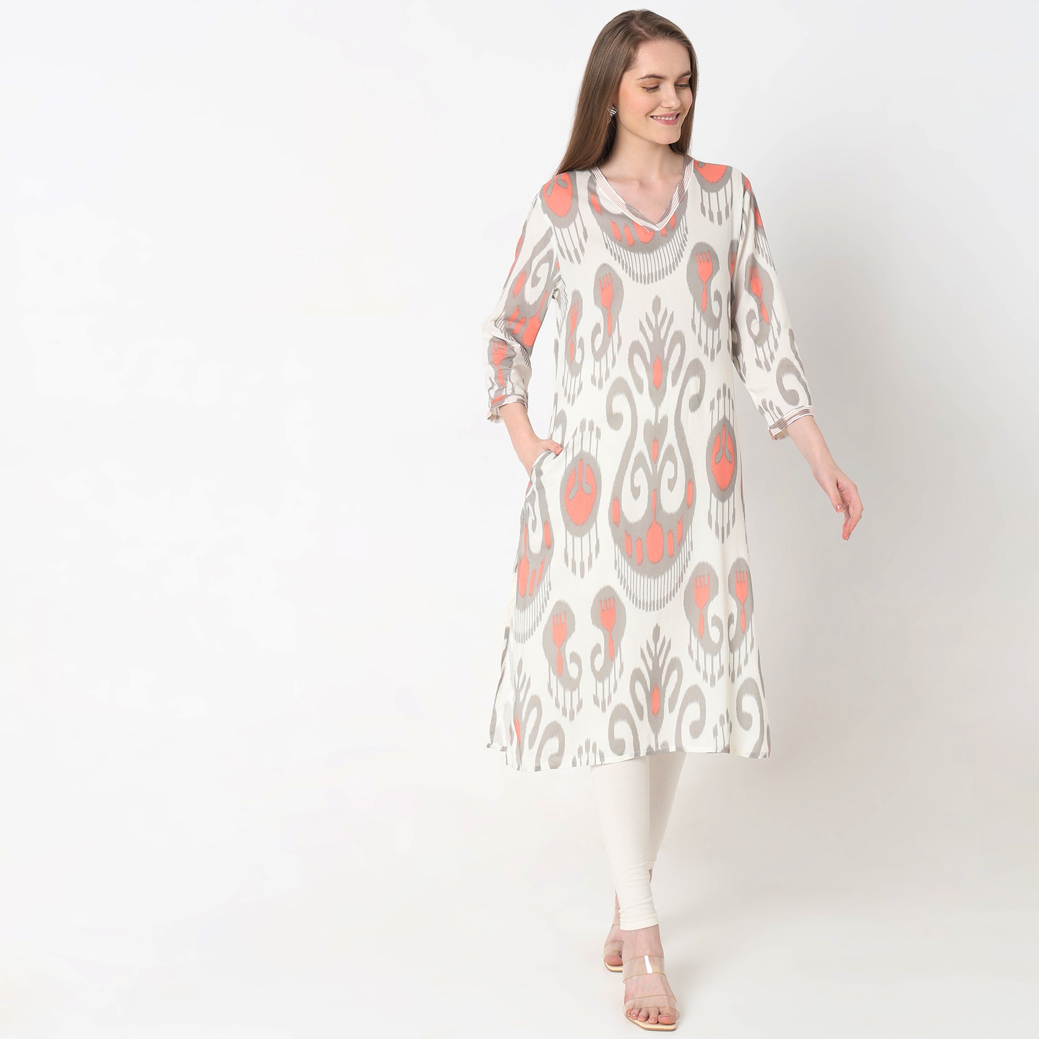 Straight Fit Printed Kurta