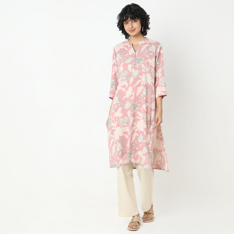 Straight Fit Printed Kurta