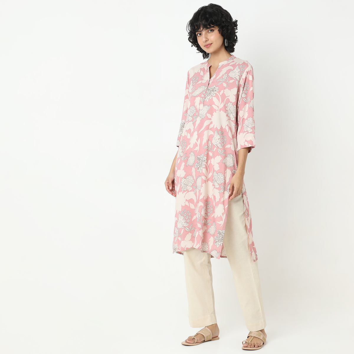 Straight Fit Printed Kurta