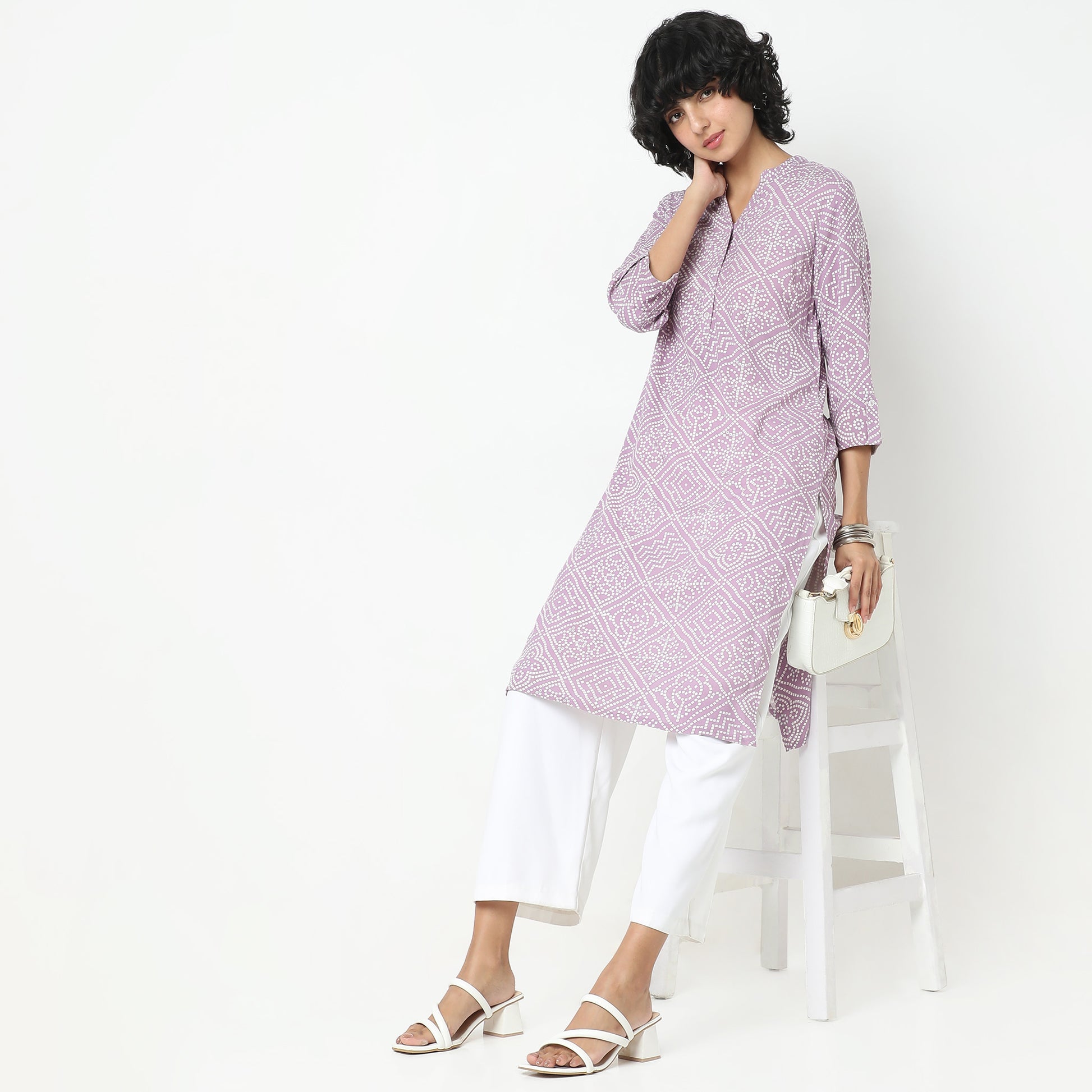 Straight Fit Printed Kurta