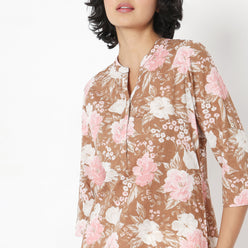 Straight Fit Printed Kurta
