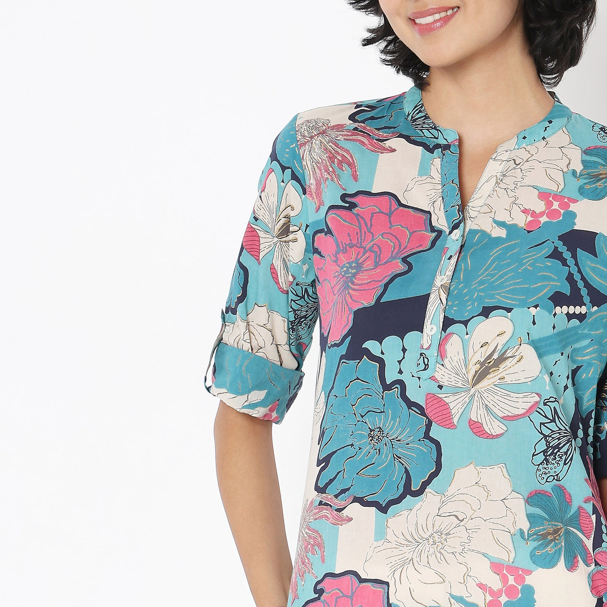 Straight Fit Printed Kurta