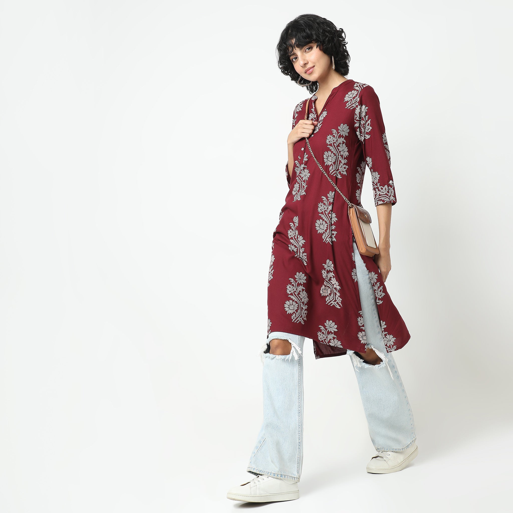Straight Fit Printed Kurta