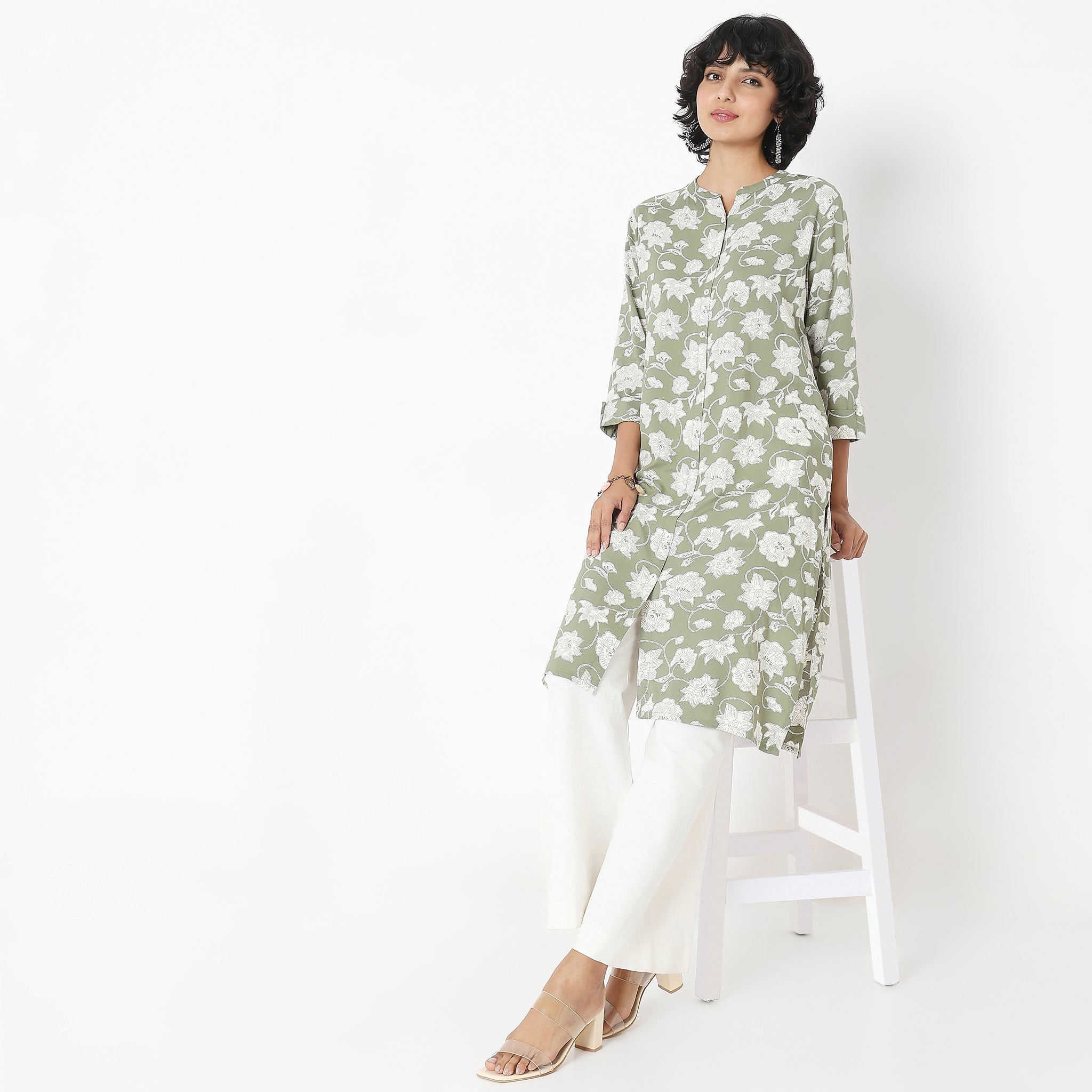 Straight Fit Printed Kurta