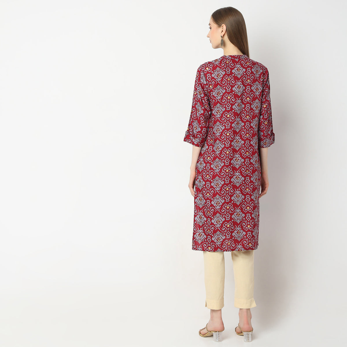 Straight Fit Printed Kurta