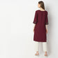 Straight Fit Solid Kurta
