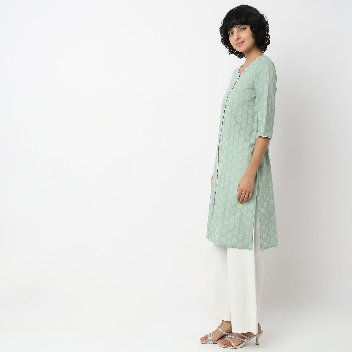 Straight Fit Solid Kurta