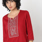 Straight Fit Embroidered Kurta