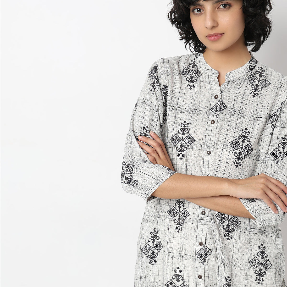 Straight Fit Printed Kurta