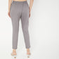 Slim Fit Solid Mid Rise Pants