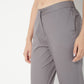 Slim Fit Solid Mid Rise Pants