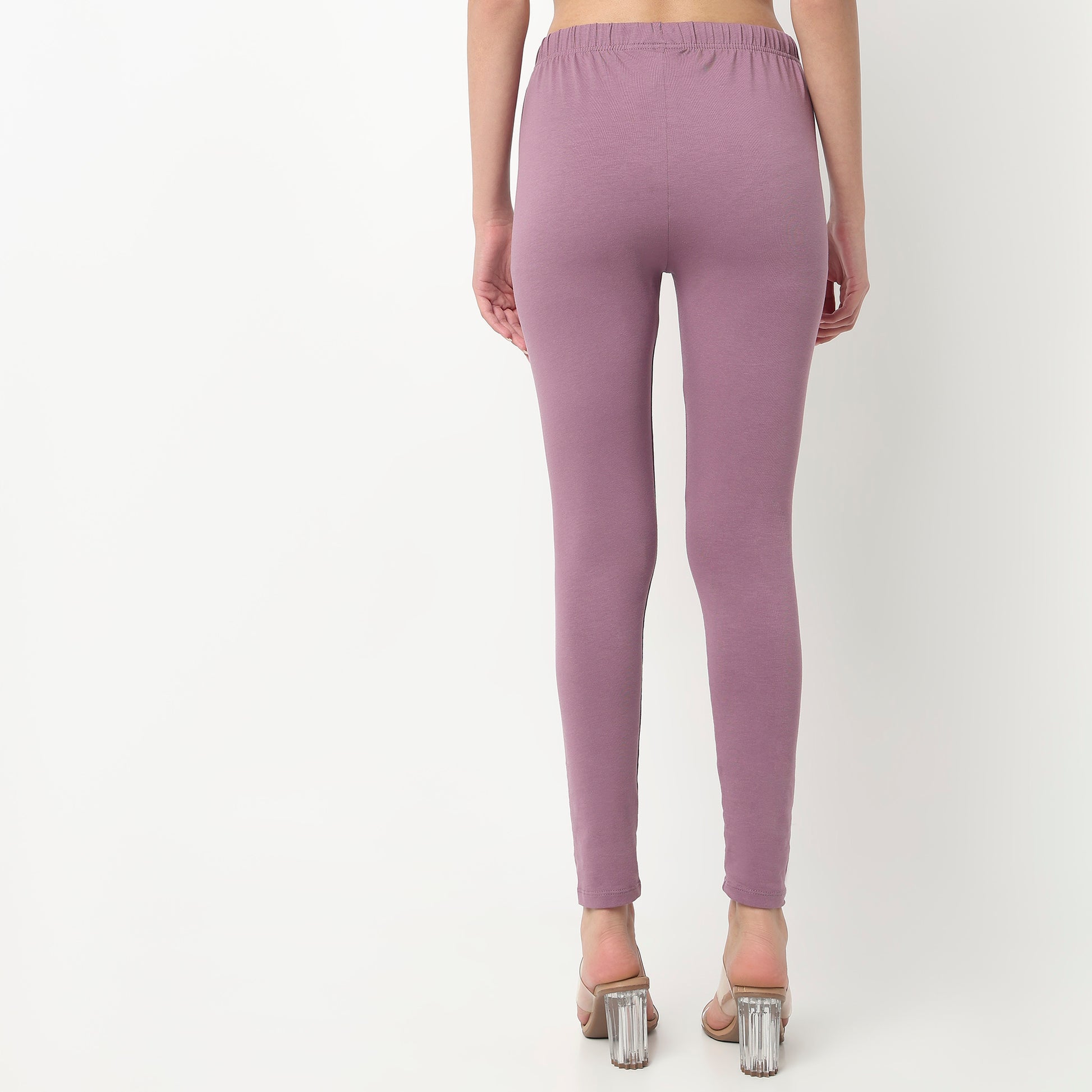 Buy Women Slim Fit Solid Ankle Length High Rise Leggings  - Style Union