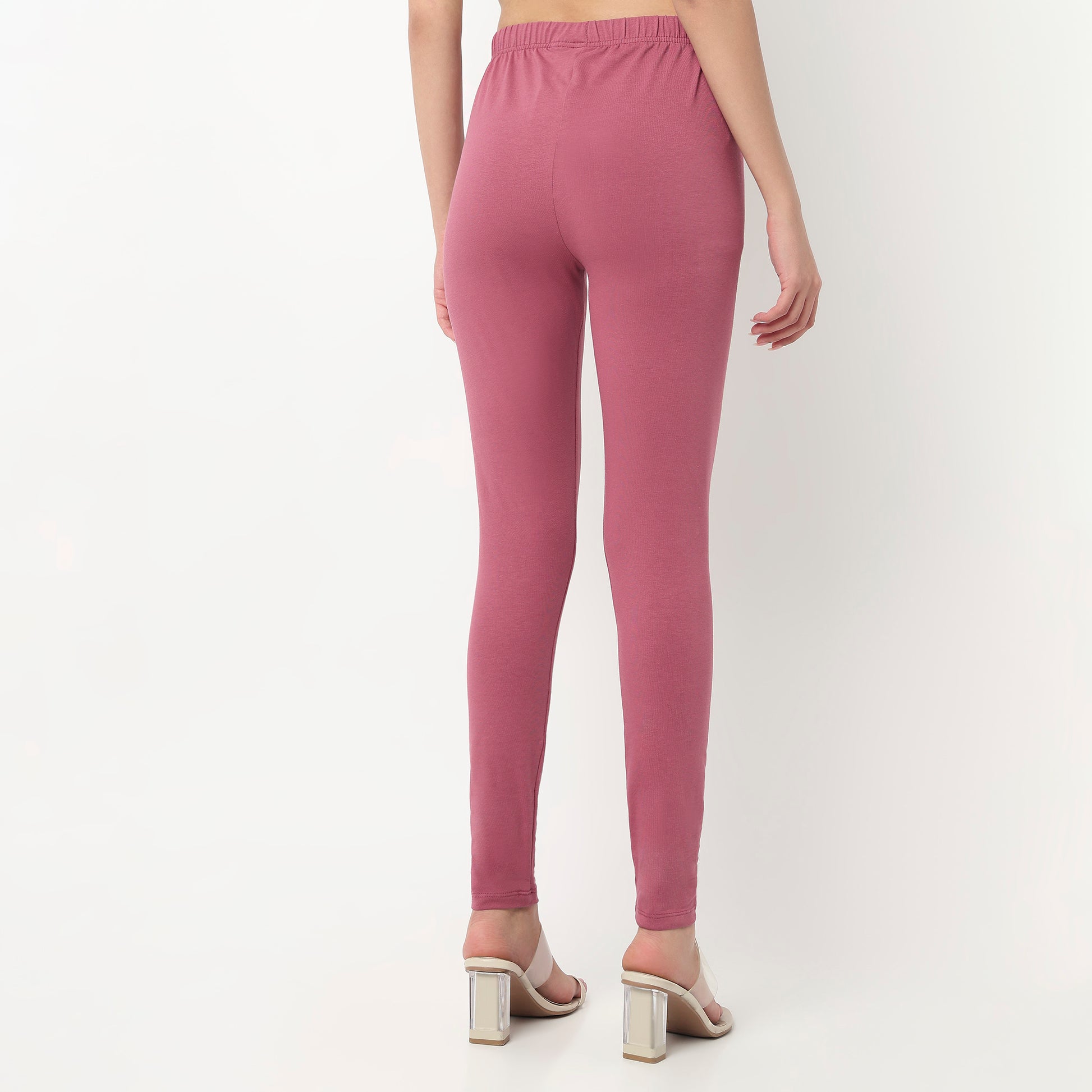 Buy Women Slim Fit Solid Ankle Length High Rise Leggings  - Style Union