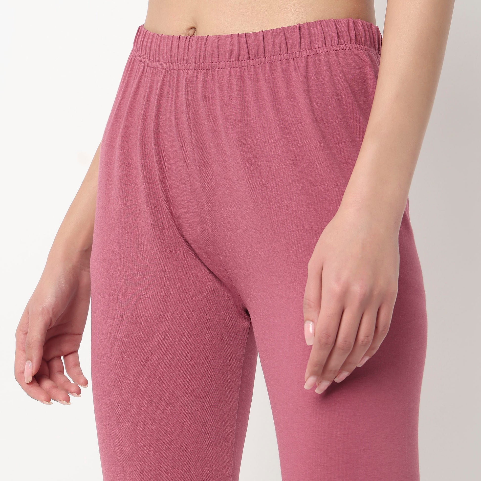 Buy Women Slim Fit Solid Ankle Length High Rise Leggings  - Style Union